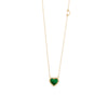 Belle Époque Yellow Gold and Malachite Necklace
